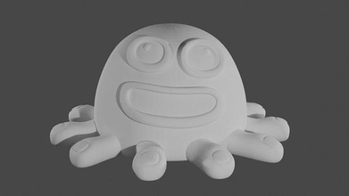 dedo pie desafortunadamente my canto monstruos agua monstruo criatura juegos juguetes 3d print model - Mito3D