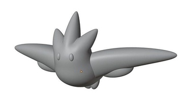 togekiss pokemon toy 3dprint creature pikachu pokeball nintendo anime games art toys 3d print model - Mito3D