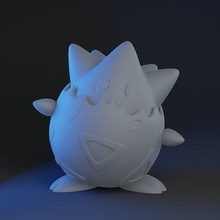 togepi tourner ralenti Pokémon poussée brumeux Pikachu nintendo Jeu art scans répliques 3d print model - Mito3D