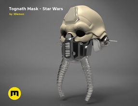 tognath maske star savaşlar tüpler kask edrio bentik yar yalnız giyilebilir kostüm kostüm oyunu aksesuarlar jedi bilimkurgu film fantezi yıldız savaşları oyunlar oyuncaklar 3d print model - Mito3D