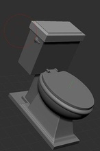 toilette puppenhaus custon rahmen spielzeug puppe hobby diy mechanisch teile 3d print model - Mito3D