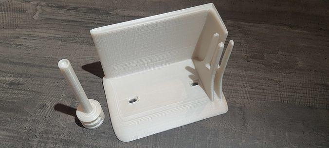 toilet paper holder print 3d printing object house bathroom 3d print model - Mito3D