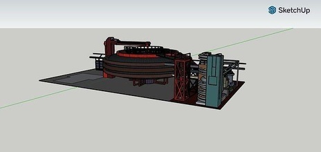 tokamak machine technologie industrie machinerie mécanique science 3d print model - Mito3D