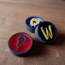 tokens - warcraft alliance horde wow blizzard print smallworld daysofwonder board game boardgame token plastic games toys 3d print model - Mito3D