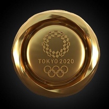 tokyo 2020 olympic medal competition sport champion japan league prize team championship match award winner arena gold games toys 3d print model - Mito3D