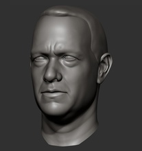 tom hanks Kunst Kopf Charakter Mensch Mann Männlich Anatomie 3dprint Skulpturen 3d print model - Mito3D