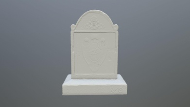 tombstone 2 pedestal print tomb skull wall grave old sepulcher stone mossy post can headstone gravestone games toys game accessories 3d print model - Mito3D