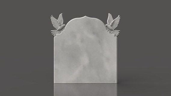 mezar taşı güvercin cnc anıt ölü mezarlık kanatlar oymak kuş mermer model kalp mürebbiye 3d Sanat işaretler logolar 3d print model - Mito3D