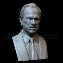 Tommy Lee Jones mib buste 3d impression réaliste détaillé sculpture Sidnaique statue homme acteur art sculptures 3d print model - Mito3D