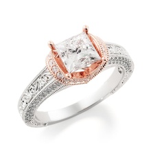 tom noivado anel princesa centro pedra r0001 joalheria ouro diamante imprimível jóias casamento 3dmodel jóia entrega joias argolas 3d print model - Mito3D