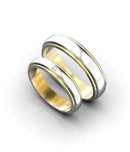 ton düğün bantlar elmas takı altın yüzük yazdırılabilir platin mücevher parlak nişan moda güzellik grup yüzükler 3d print model - Mito3D