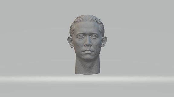 Tony Leung tête 3d modèle buste portrait Mads sculpture personnage Masculin Humain art sculptures moyen 3d print model - Mito3D