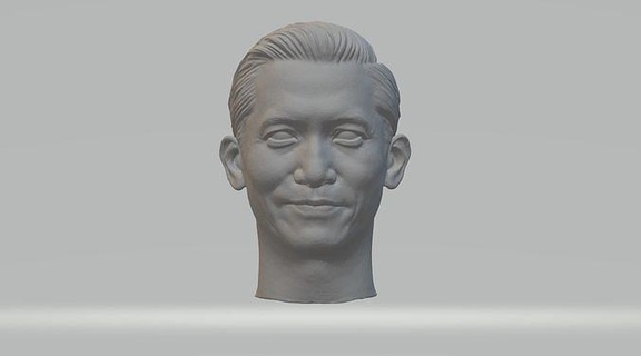 Tony Leung tête ambiance l'amour buste portrait Mads sculpture personnage Masculin Humain art sculptures moyen 3d print model - Mito3D