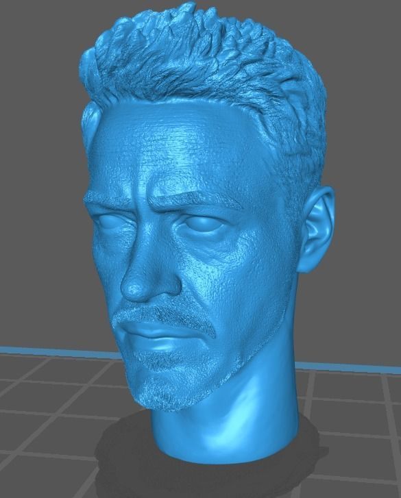 tony netto testa uomo ferro tonystark giochi giocattoli 3D print model - Mito3D