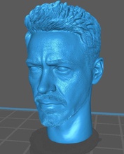 tony rígido cabeza hombre acero tonystark juegos juguetes 3d print model - Mito3D