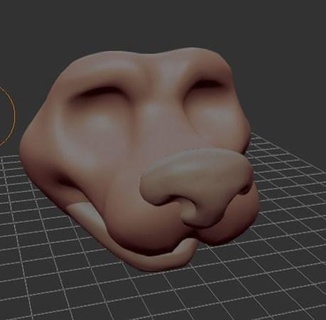 toony hyena fursuit head -movable jaw nose- furry fur wolf dog fursona anthro business animals mammal zootopia art sculptures 3d print model - Mito3D