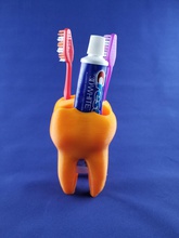 diente cepillo dientes pasta dental soporte baño bañera medicamento boca higiene dentista menaje odontología cuidado lavabo casa 3d print model - Mito3D