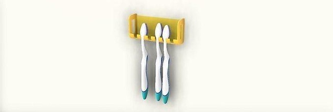 spazzolino titolare supporto pulito plastica spazzola attrezzature odontoiatria attrezzo Casa Accessori 3d print model - Mito3D
