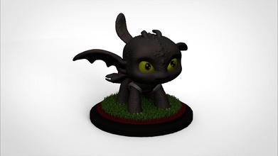 desdentado pop funko treinar dragão trabalhos sonhos fofa fúria dragão nerd ilustração jogos brinquedos 3d print model - Mito3D