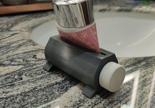 dentifrice soutien presse salle bains intérieur maison 3d print model - Mito3D