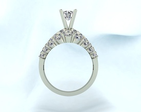 superior de bellas anillo la joyería beautyful parte arriba niza premium el diamante niña los anillos 3d print model - Mito3D