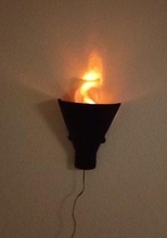 meşale lamba or alev asetilen lâmbası gothik ateş yanan orta çağ şömine fener parlak kale şövalye mum yanmak kamp ateşi fdm aydınlatma ev aksesuarlar 3d print model - Mito3D