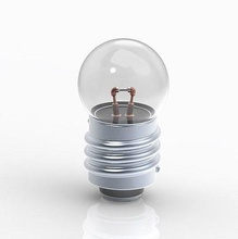 torch light bulb lighting decor fashion toy electronics battery power lamp copper glass electricity electric energy lightbulb voltage heat 3d print model - Mito3D