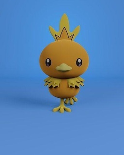 torchic game toy action pokemon anime japan tokio cartoon art manga cute home collectible sculpture character games toys 3d print model - Mito3D
