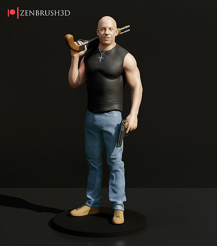 Toretto vin diesel velozes furioso Dominic rápido furiosos Paulo andador perfurar miniaturas estatuetas passatempo brinquedos acessórios jogos arte esculturas 3D print model - Mito3D