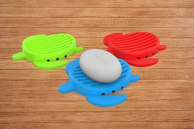 tortue salle bains savon titulaire soutien animal jouet mer plat gadget accueil maison accessoires 3D print model - Mito3D