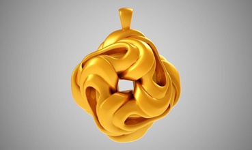 gewundene Halskette Schmuck Kette design - Armband ring diamond Ohrringe gold pearl Silber Halter Blume Liebe Kunst sterling valentine Halsketten 3d print model - Mito3D