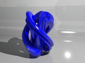 toro nudo oo3 art de la decoración torus voronoi escultura las esculturas 3d print model - Mito3D