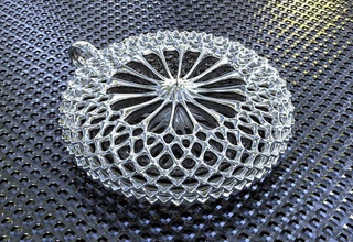 torus structure pendant art jewelry math 3dprinting artchallenge mathematical 3d print model - Mito3D