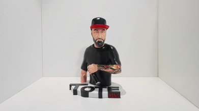 toteking espanhol mc modelo 3d a arte escultura o rap sabioprods música hip hop esculturas 3d print model - Mito3D