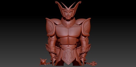 totem cocho santo seiya chevaliers zodiaque caballeros zodíaco arte esculturas 3d print model - Mito3D