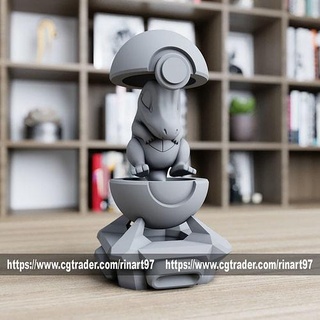 totodile pokeball pokemon Pikaçu oyunlar oyuncaklar 3d print model - Mito3D