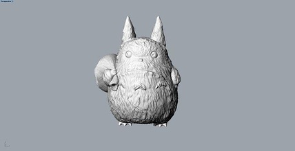 Totoro animal personagens jogos imprimível escultura decorativo goblin mago malha eletrônico natureza criatura estátua fantasia ficcional bruxo Ciência Engenharia 3d print model - Mito3D