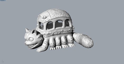 totoro catbus animale personaggi carattere gioco stampabile scultura decorativo goblin mago maschera illustrazione osso anatomia retrò Giochi giocattoli Accessori 3d print model - Mito3D
