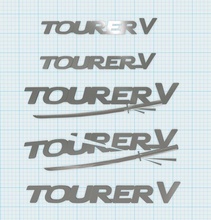 tourer v label toyota tourerv mark2 markii chaser cresta drift car nameplate logo 3dmodel 3dprinted 3dprinter 3dprinting art signs logos 3d print model - Mito3D