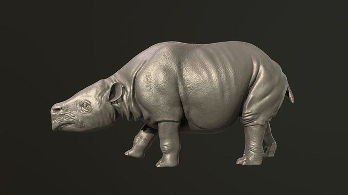 Toxodon Paläoart ausgestorben Paläontologie Dinosaurus Kunst Skulpturen 3D print model - Mito3D