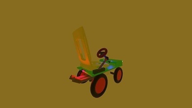 toy car frullatore sportivo divertimento cartone animato retrò ruota isolato veloce pneumatico Giochi giocattoli 3d print model - Mito3D
