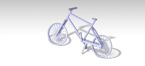 toy bicycle nicycle interior game showpiece simple 3d print fun diy hobby games toys 3d print model - Mito3D
