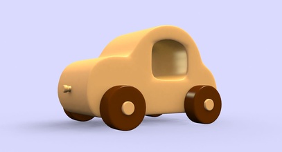 carro de brinquedo impressão 3d do modelo jogos-brinquedos 3dprint crianças jogos brinquedos 3d print model - Mito3D
