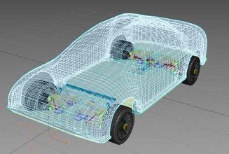 jouet voiture projets 3dprinter jouets électronique roue pneu auto lego assemblée print3d 3dprint stl jeux 3d print model - Mito3D