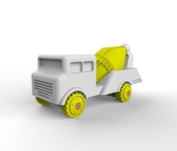 toy cement truck toys kids tools design wormgear mechanism games 3d print model - Mito3D