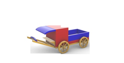 toy horse cart baby lego games toys 3d print model - Mito3D