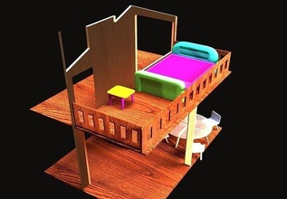 toy house children toyhouse forchildren toyshouse games toys 3d print model - Mito3D
