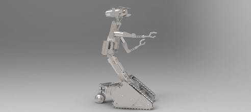 giocattolo robot numero 5 corto circuito meccanico johnny5 3d stampa giochi giocattoli 3d print model - Mito3D