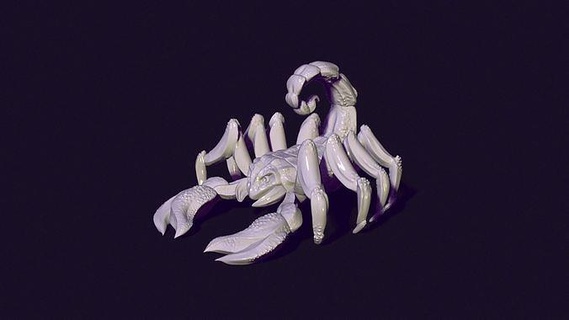 oyuncak akrep doğa şekil vermek imparator hayvan yaratık böcek zehir örümcek minyatür mini heykelcik heykel Sanat oyunlar oyuncaklar 3d print model - Mito3D
