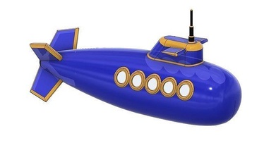 juguete submarino juego artilugio enfadado lowpoly personaje arquitectura fantasía dibujos animados amable Arte giocattolo decoración juegos juguetes 3d print model - Mito3D